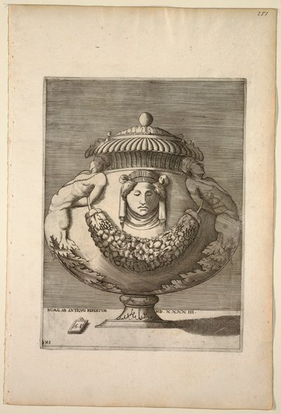 फूल सजावट के साथ, Rinceaux, और उत्सव, 1543 द्वारा अज्ञात कलाकार