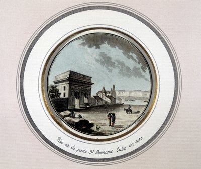 1670 में निर्मित सेंट बर्नार्ड पोर्टे का दृश्य - उत्कीर्णन द्वारा अज्ञात कलाकार