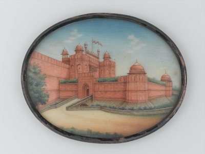 दिल्ली का लाल किला, 1850 का दृश्य द्वारा अज्ञात कलाकार