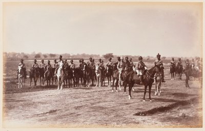 अभ्यास के दिल्ली शिविर के दौरान बंगाल कैवेलरी की 7वीं रेजिमेंट द्वारा अज्ञात फोटोग्राफर