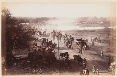 दिल्ली कैंप ऑफ एक्सरसाइज, 1885 के दौरान बैगेज कॉलम द्वारा अज्ञात
