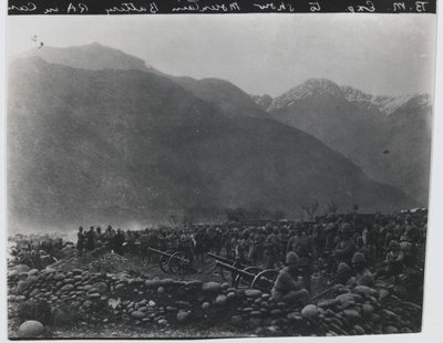 संघर्ष विराम , नंबर 1 ब्रिटिश माउंटेन बैटरी, ब्लैक माउंटेन अभियान, 1891 द्वारा अज्ञात फोटोग्राफर