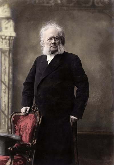 हेनरिक इबसेन (1828-1906) नॉर्वेजियन कवि और नाटककार - हेनरिक (हेनरी) का पोर्ट्रेट जोहान इबसेन (1828-1906), नॉर्वेजियन नाटककार द्वारा अज्ञात फोटोग्राफर