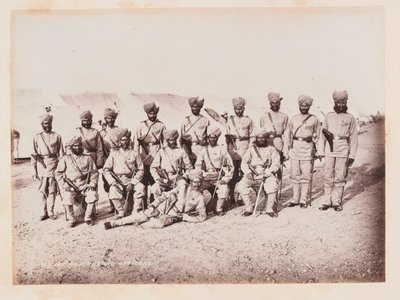 28 वीं बॉम्बे नेटिव इन्फैंट्री के भारतीय अधिकारी, 1884 लगभग द्वारा अज्ञात