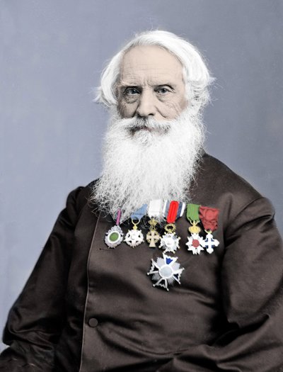 अमेरिकी आविष्कारक सैमुअल फिनले ब्रीज़ मोर्स (1791-1872) का पोर्ट्रेट 1860 के आसपास का है। द्वारा अज्ञात फोटोग्राफर