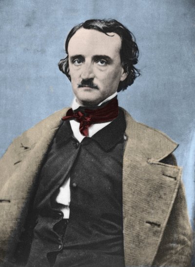 एडगर एलन पो का पोर्ट्रेट (1809-1849), अमेरिकी लेखक। द्वारा अज्ञात फोटोग्राफर