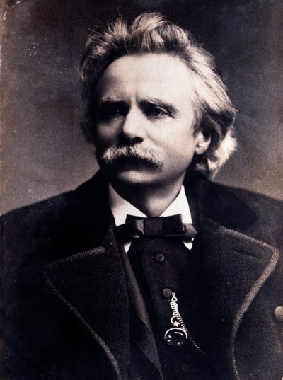 एडवर्ड ग्रिग का पोर्ट्रेट (1843-1907) नॉर्वेजियन संगीतकार फोटोग्राफ। 19 वी सदी। मिलान, बिब्लियोटेका डेल कंजर्वेटोरियो द्वारा अज्ञात फोटोग्राफर