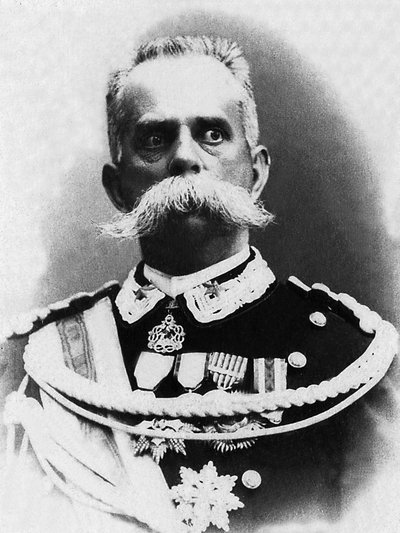 1878 से 1900 तक इटली के राजा हम्बर्ट I (1844-1900) का पोर्ट्रेट, अराजकतावादी ब्रेस्की द्वारा उनकी हत्या कर दी गई थी। द्वारा अज्ञात फोटोग्राफर