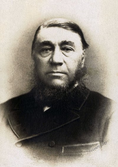 पॉल क्रूगर का पोर्ट्रेट (1825-1904), दक्षिण अफ्रीका में ट्रांसवाल गणराज्य के पूर्व राष्ट्रपति। द्वारा अज्ञात फोटोग्राफर