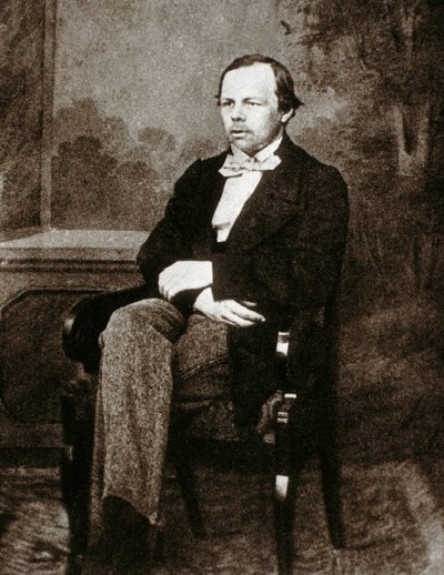 रूसी लेखक फेडर दोस्तोवस्की (दोस्तोव्स्की या दोस्तोवस्की) का पोर्ट्रेट (1821-1881)। 19वीं सदी की तस्वीर। द्वारा अज्ञात फोटोग्राफर