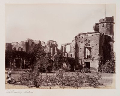 रेजीडेंसी लखनऊ, c.1885 (सीपिया फोटो) द्वारा अज्ञात फोटोग्राफर