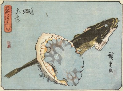 अबालोन और फ्लैथेड, 1830-1844 द्वारा Utagawa Hiroshige