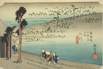 फ़ुताकावा: सरुगाबाबा पठार (फ़ुताकावा, सरुगाबाबा), quot;टोकाइडो के तिरपन स्टेशन (टोकाइडो गोजुसन त्सुगी नो उची)quot; श्रृंखला से, जिसे होइदो टोकैडो के नाम से भी जाना जाता है द्वारा उटगावा हिरोशिगे