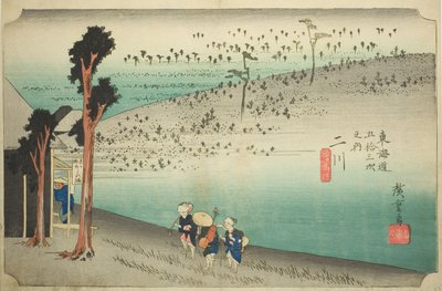 फ़ुताकावा: सरुगाबाबा पठार (फ़ुताकावा, सरुगाबाबा), quot;टोकाइडो के तिरपन स्टेशन (टोकाइडो गोजुसन त्सुगी नो उची)quot; श्रृंखला से, जिसे होइदो टोकैडो के नाम से भी जाना जाता है द्वारा उटगावा हिरोशिगे