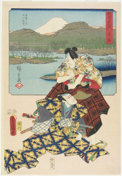 गोयू, अप्रैल 1855 द्वारा Utagawa Hiroshige