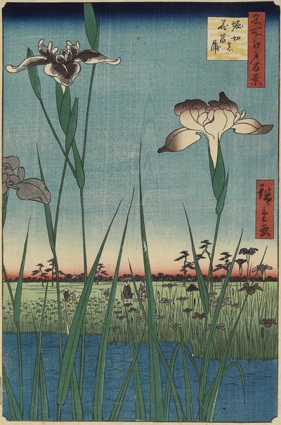 होरीकिरी में आइरिस गार्डन, मई 1857 द्वारा Utagawa Hiroshige