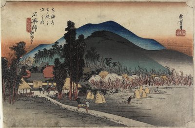 ईशीयाक्षी मंदिर, इशीयाक्षी, सी। 1833 द्वारा Utagawa Hiroshige