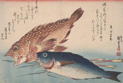 कसागो, इसाकी, और अदरक, १ ,३२ द्वारा Utagawa Hiroshige