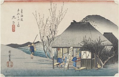 मारुको - प्रसिद्ध चाय हाउस, सी। 1833 द्वारा Utagawa Hiroshige