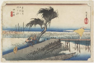 मेई नदी, योकाची, सी। 1833 द्वारा Utagawa Hiroshige