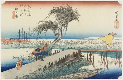मेई नदी, योकाची, सी। 1833 द्वारा Utagawa Hiroshige