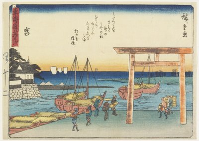मिया, 1837-1844 द्वारा Utagawa Hiroshige