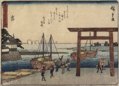 मिया, 1837-1844 द्वारा Utagawa Hiroshige