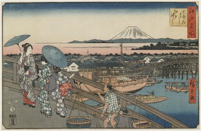 निहोनबाशी ब्रिज और ईदो ब्रिज, नवंबर 1853 द्वारा Utagawa Hiroshige