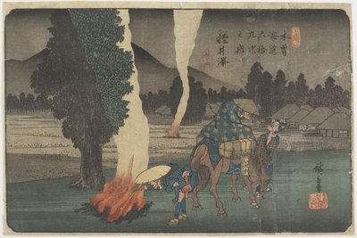 क्रमांक 9 करुइजावा, 1830-1844 द्वारा Utagawa Hiroshige