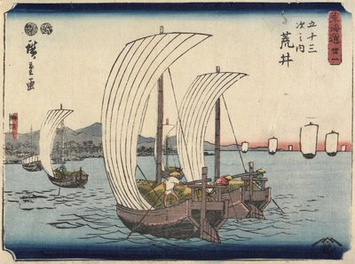 क्रमांक 31 अराई, 1847-1852 द्वारा Utagawa Hiroshige