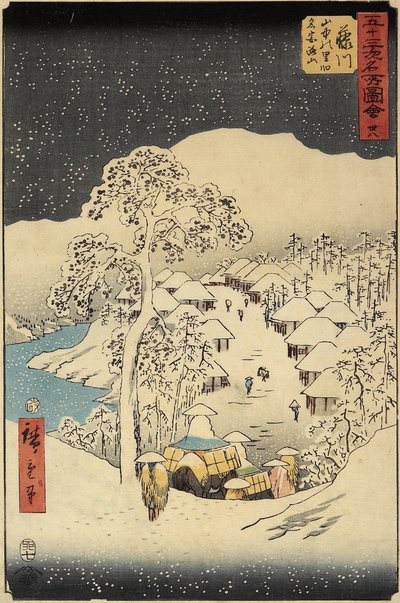 नंबर 188 फुजिकावा में नाकायमा विलेज, जुलाई 1855 द्वारा Utagawa Hiroshige