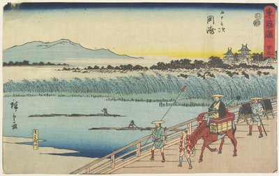 नंबर .9 ओकाजाकी, 1847-1852 द्वारा Utagawa Hiroshige