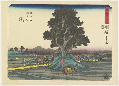 क्रमांक ४ Se सीके, १-18४-18-१ ,५२ द्वारा Utagawa Hiroshige