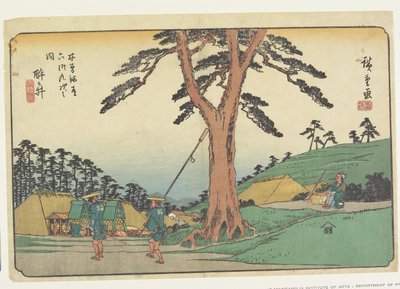 नंबर 6 समगई, 1830-44 (कलर वुडब्लॉक प्रिंट) द्वारा Utagawa Hiroshige