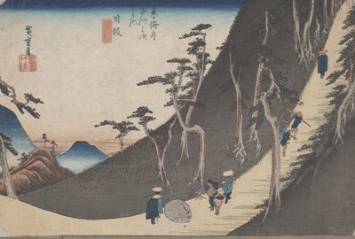 नंबर 26 &39;निसाका: सियो माउंटेन पास&39; टोकेडो के 53 स्टेशनों से द्वारा Utagawa Hiroshige