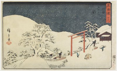 नंबर 48: सेकी, 1847-1852 द्वारा Utagawa Hiroshige