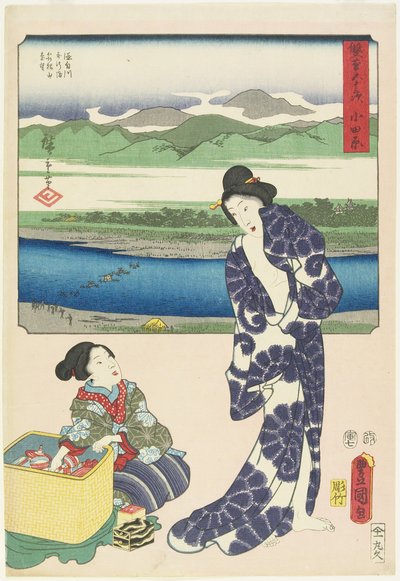 ओडवारा, जुलाई 1854 द्वारा Utagawa Hiroshige