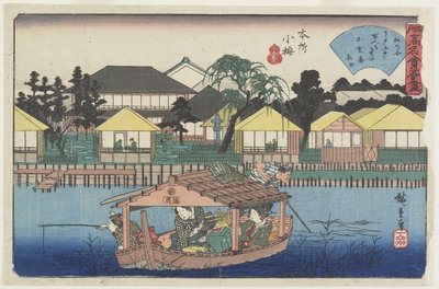 ओगूरा-ऑन ए कूज़े इन होन्जो, सी। 1835-1842 द्वारा Utagawa Hiroshige