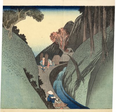 ओकाबे: ऊत्सु पर्वत, c.1832-33 (वुडब्लॉक) द्वारा Utagawa Hiroshige