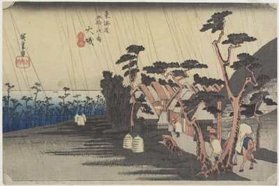 प्रिंसेस तोरा की बारिश, ओ_सो, सी। 1833 द्वारा Utagawa Hiroshige