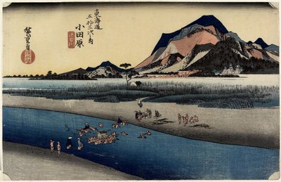 सकवा नदी, ओडवारा, सी। 1833 द्वारा Utagawa Hiroshige