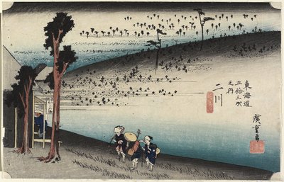 सरुगाबाबा पठार, फटकवा, सी। 1833 द्वारा Utagawa Hiroshige