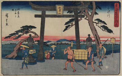 काकेगावा में अकीबा का कांटा, 1843-1847 द्वारा Utagawa Hiroshige