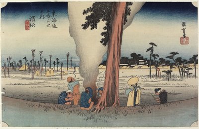 शीतकालीन दृश्य, हमामात्सू, सी। 1833 द्वारा Utagawa Hiroshige