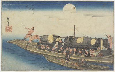 योदो नदी, सी। 1834 द्वारा Utagawa Hiroshige