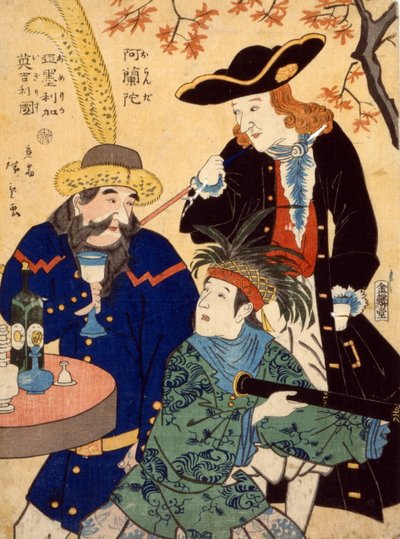ओरंडा, अमेरिका, इगिरिसु, 1860 द्वारा Utagawa II Hiroshige