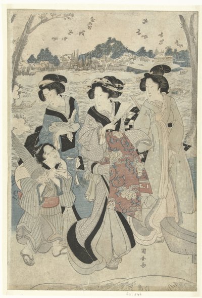 सुमिदा नदी के किनारे सैर द्वारा Utagawa Kuniyasu