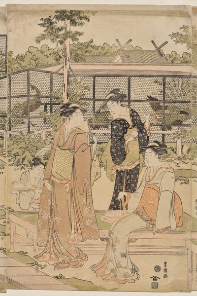 शिका टीहाउस द्वारा Utagawa Toyokuni