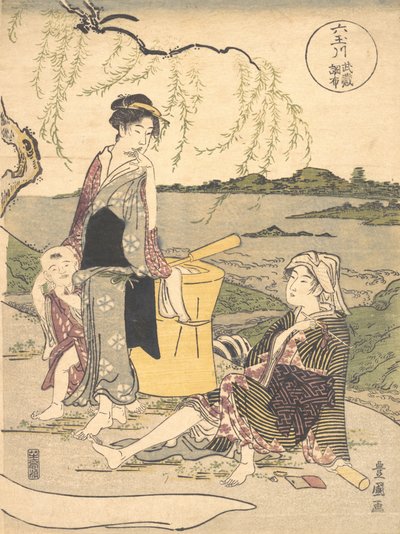 चोफू नो तमागावा, सीए 1789। द्वारा उटागावा टोयोकुनी I