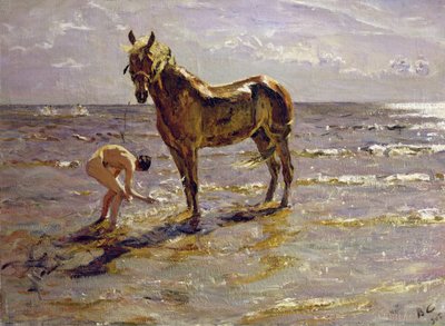 एक घोड़े का स्नान, 1905 द्वारा Valentin Aleksandrovich Serov